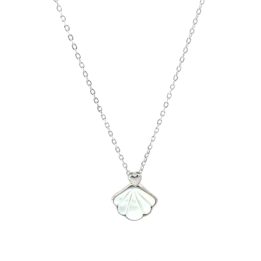 SILVER OYSTER PEARL PENDANT