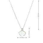 SILVER OYSTER PEARL PENDANT