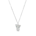 SILVER SPARKLE BEAR CHAIN