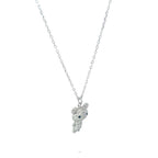 SILVER SPARKLE BEAR CHAIN