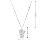 SILVER SPARKLE BEAR CHAIN