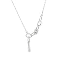 SILVER HOOP CHARM CHAIN