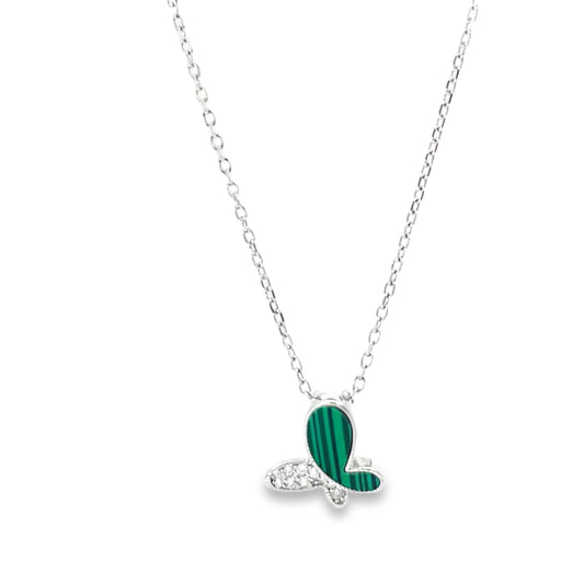 SILVER GREEN FLUTTER CHAIN