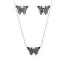 SILVER ENCHANTED BUTTERFLY SET