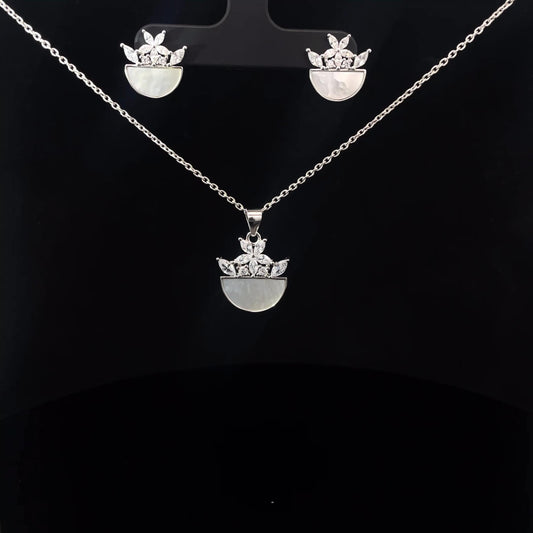 SILVER SERENITY PENDANT SET