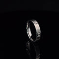 LINEAR TEXTURE SILVER BAND