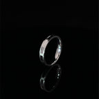 GEOMETRIC STERLING SILVER BAND RING