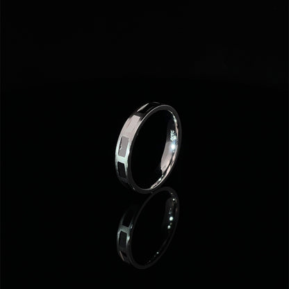 GEOMETRIC STERLING SILVER BAND RING