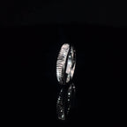 GROOVED SILVER BAND