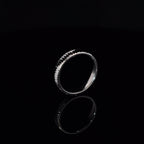 GROOVED SILVER BAND