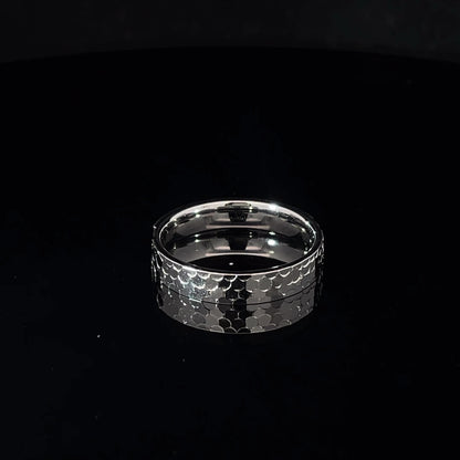 SPLIT FINISH SILVER BAND