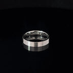 SPLIT FINISH SILVER BAND