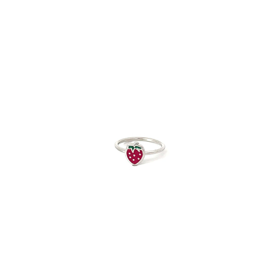 MINI STRAWBERRY SILVER RING