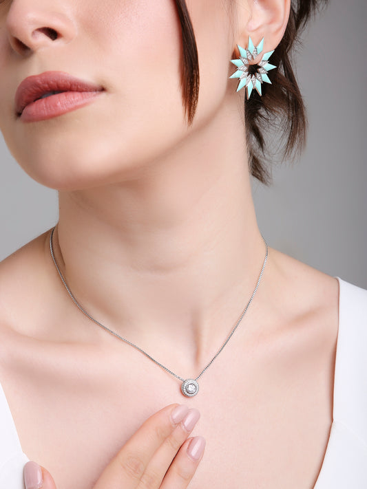 LUMINOUS GLINT SILVER PENDANT