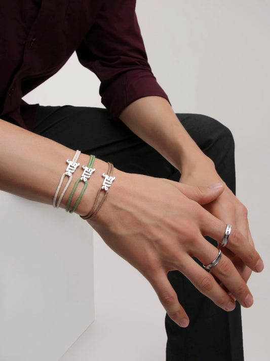 BHAI - SILVER KEEPSAKE BAND (CREAM)