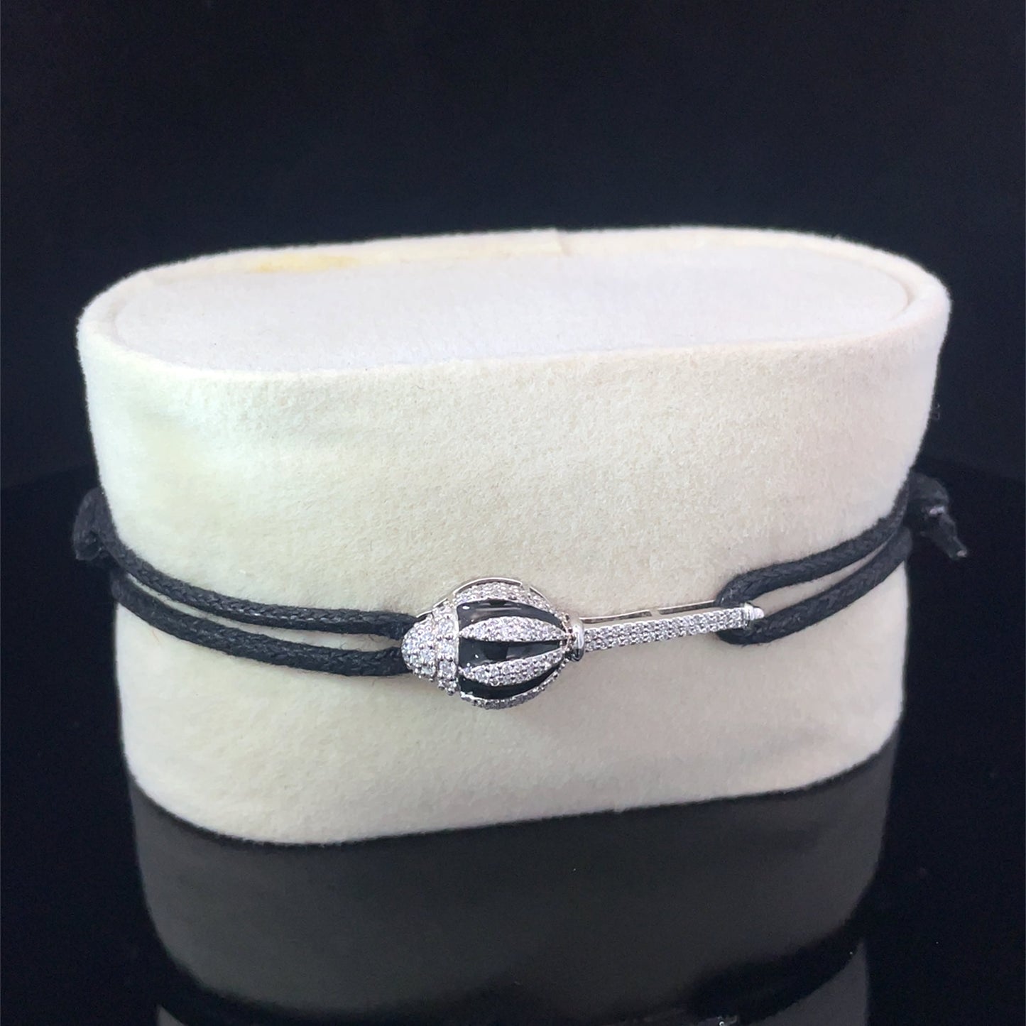 MACE - SILVER KEEPSAKE BAND (BLACK)