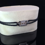 STAY STRONG - SILVER KEEPSAKE BAND (BLACK)
