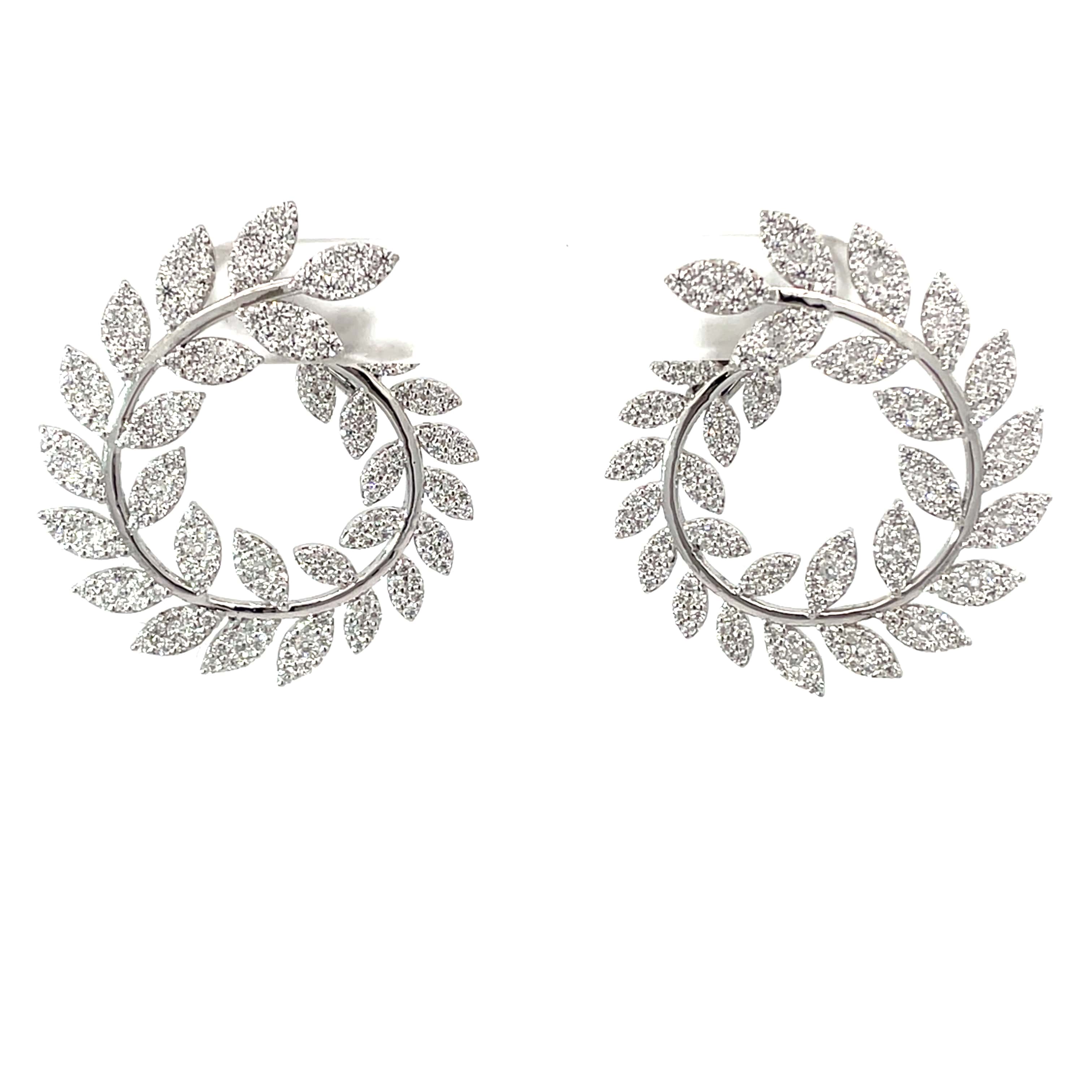 SPIRAL VICTORY SILVER EARRINGS