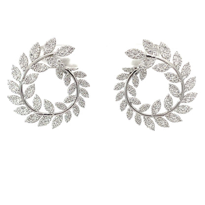 SPIRAL VICTORY SILVER EARRINGS