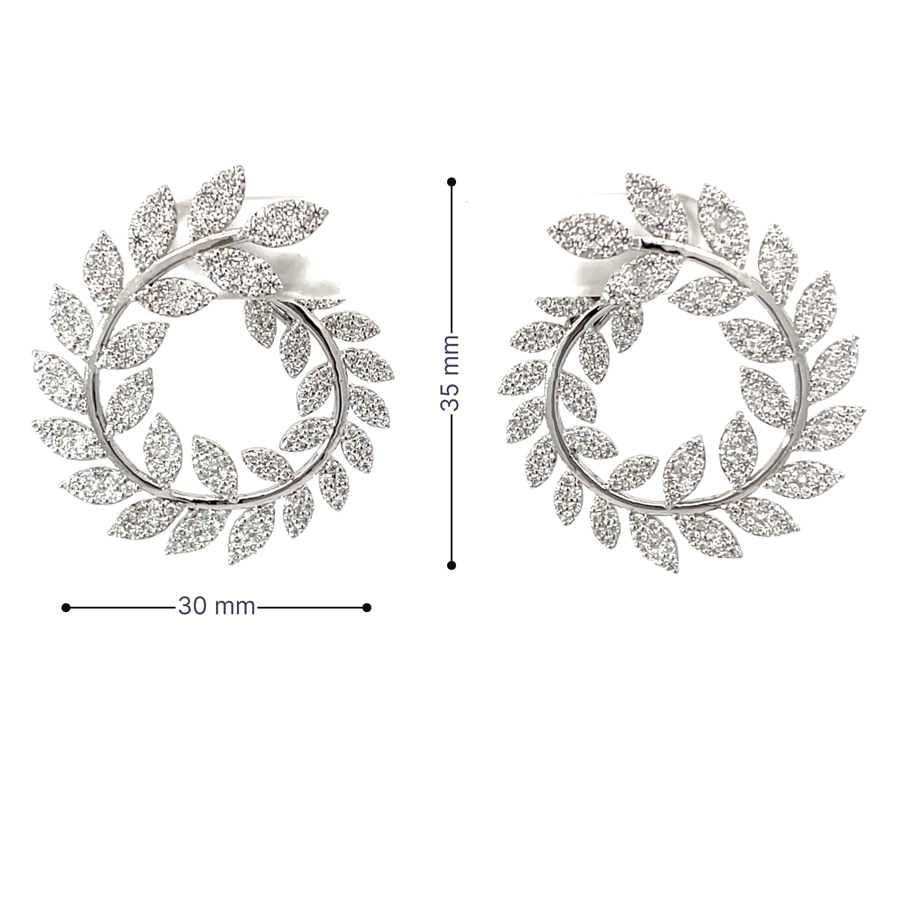SPIRAL VICTORY SILVER EARRINGS
