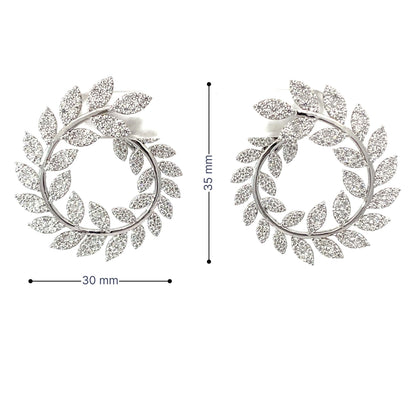 SPIRAL VICTORY SILVER EARRINGS