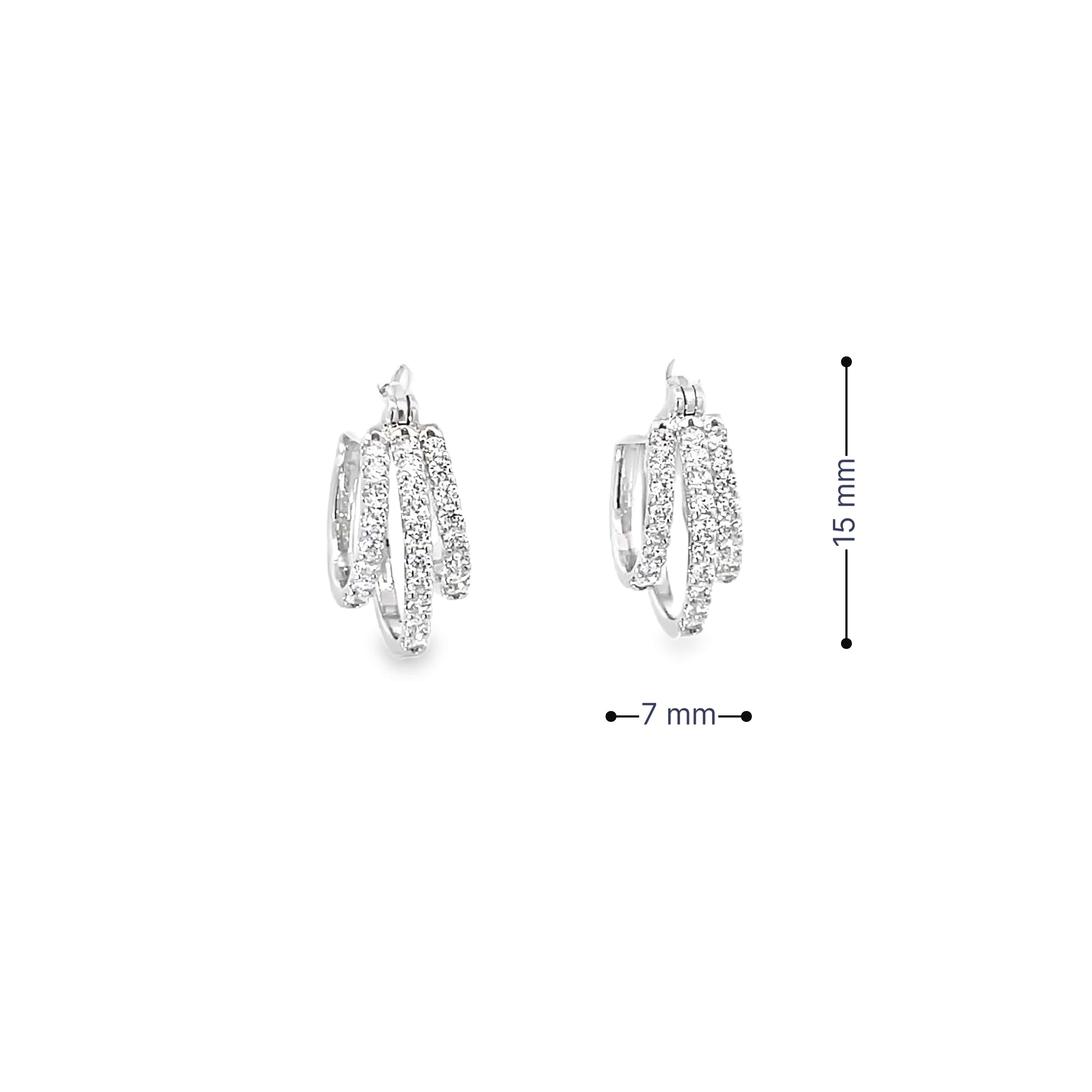 TWILIGHT TRAILS SILVER EARRINGS