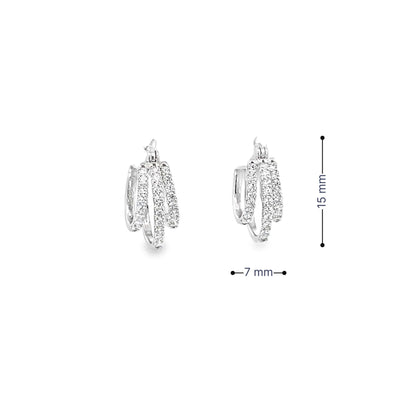TWILIGHT TRAILS SILVER EARRINGS