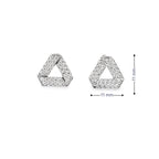 PRISM EDGE SILVER STUDS