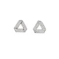 PRISM EDGE SILVER STUDS