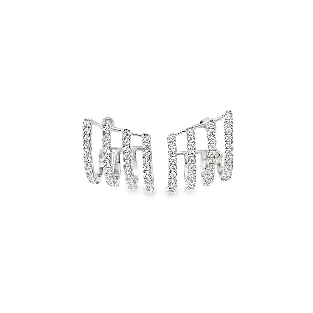 GLINT GRID SILVER EARRINGS
