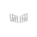 GLINT GRID SILVER EARRINGS