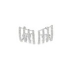 GLINT GRID SILVER EARRINGS