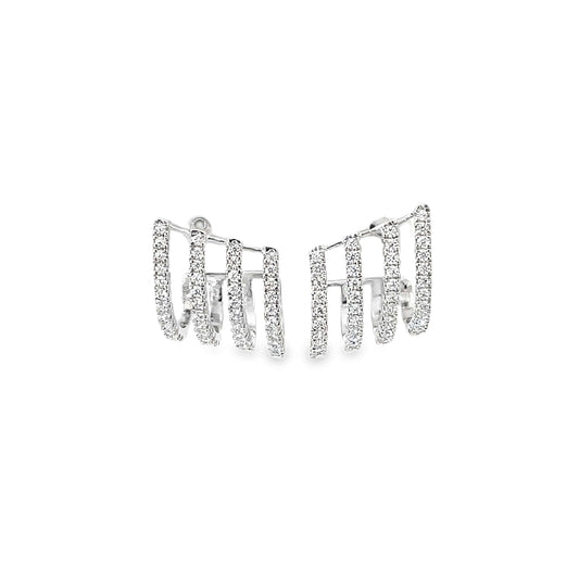 GLINT GRID SILVER EARRINGS