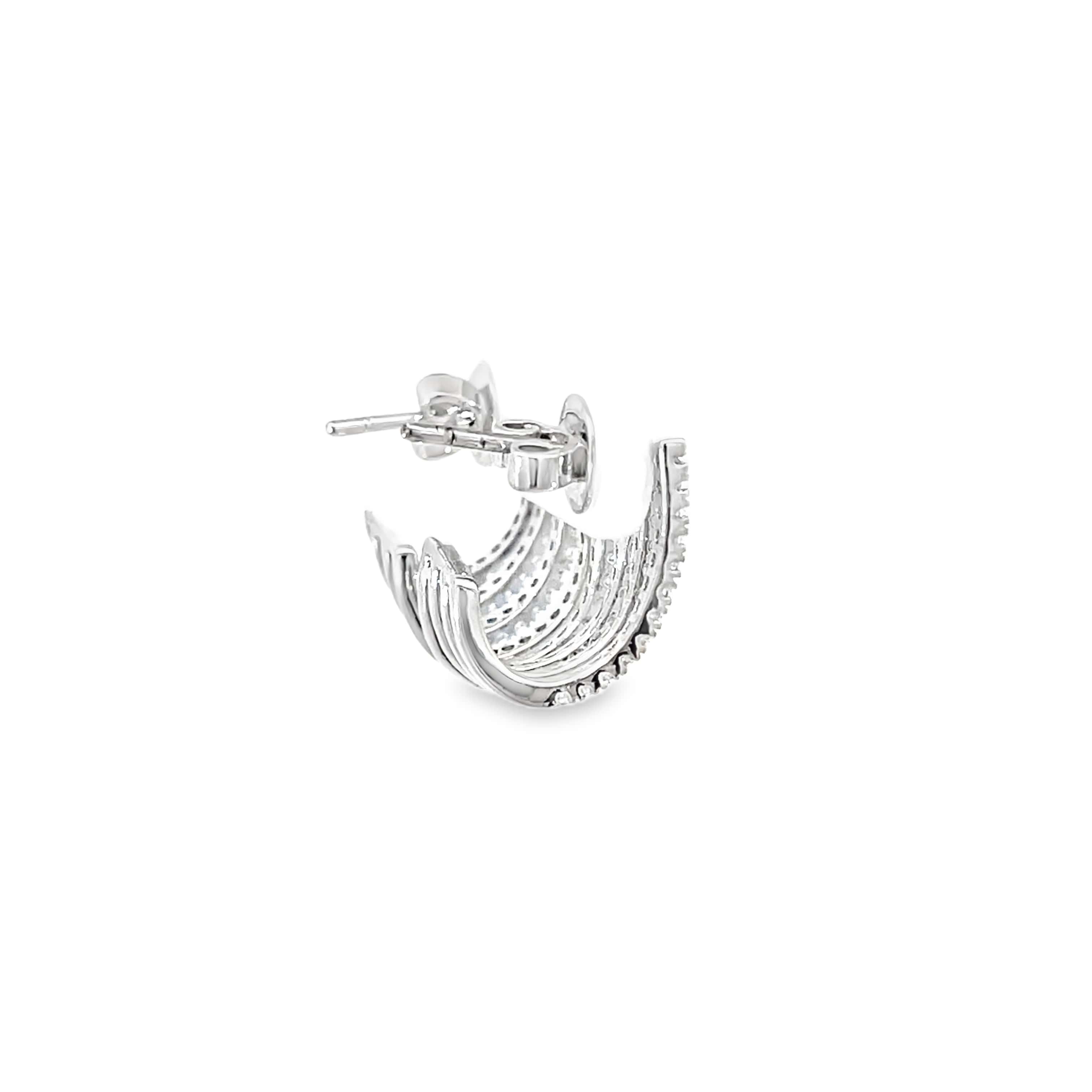 GLINT GRID SILVER EARRINGS