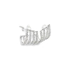 GLINT GRID SILVER EARRINGS