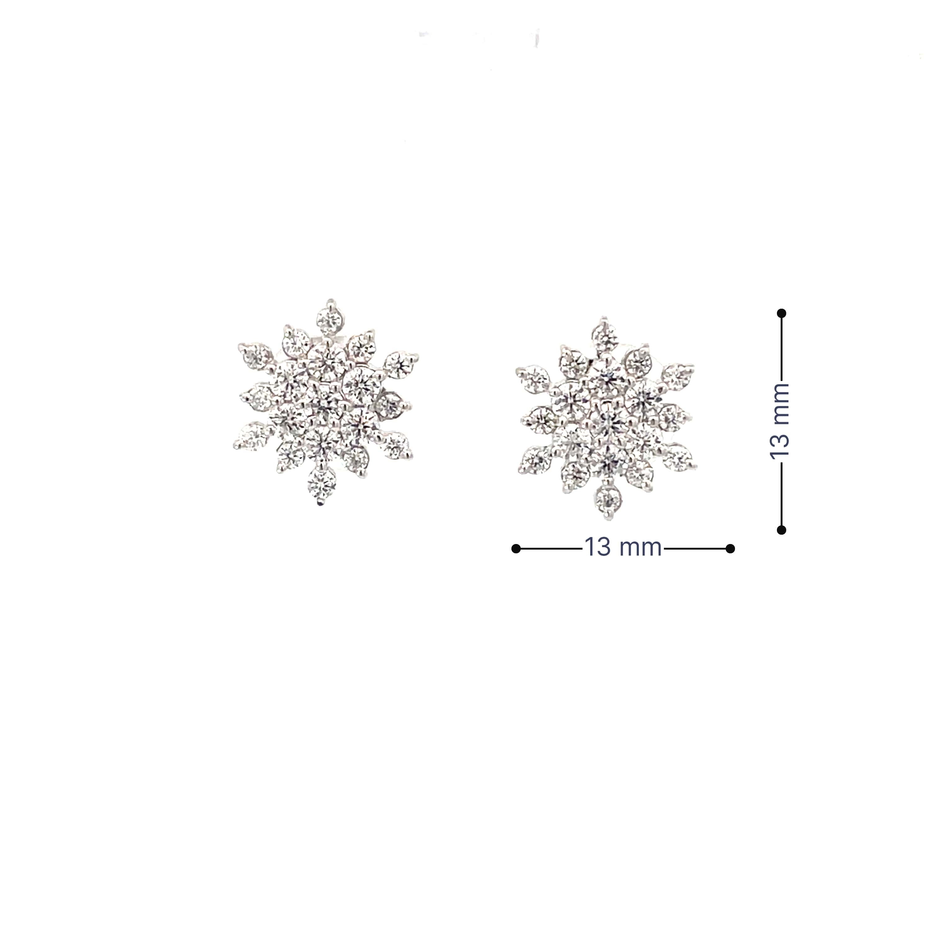 FROST BLOOM SILVER EARRINGS