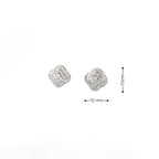LUMINA BLOOM SILVER STUD EARRINGS