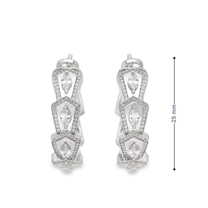 SILVER EARRING-XOE1189