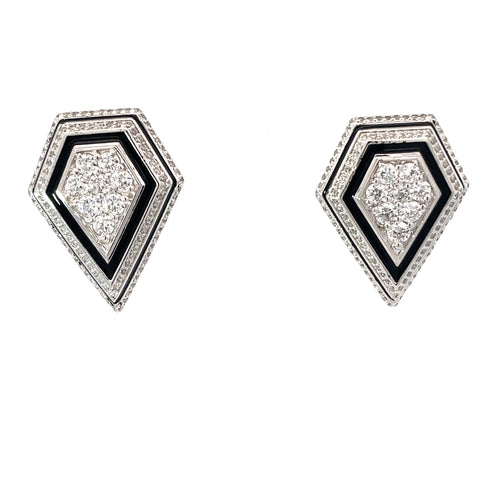 BOLD AURA SILVER EARRINGS