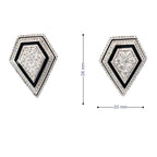BOLD AURA SILVER EARRINGS