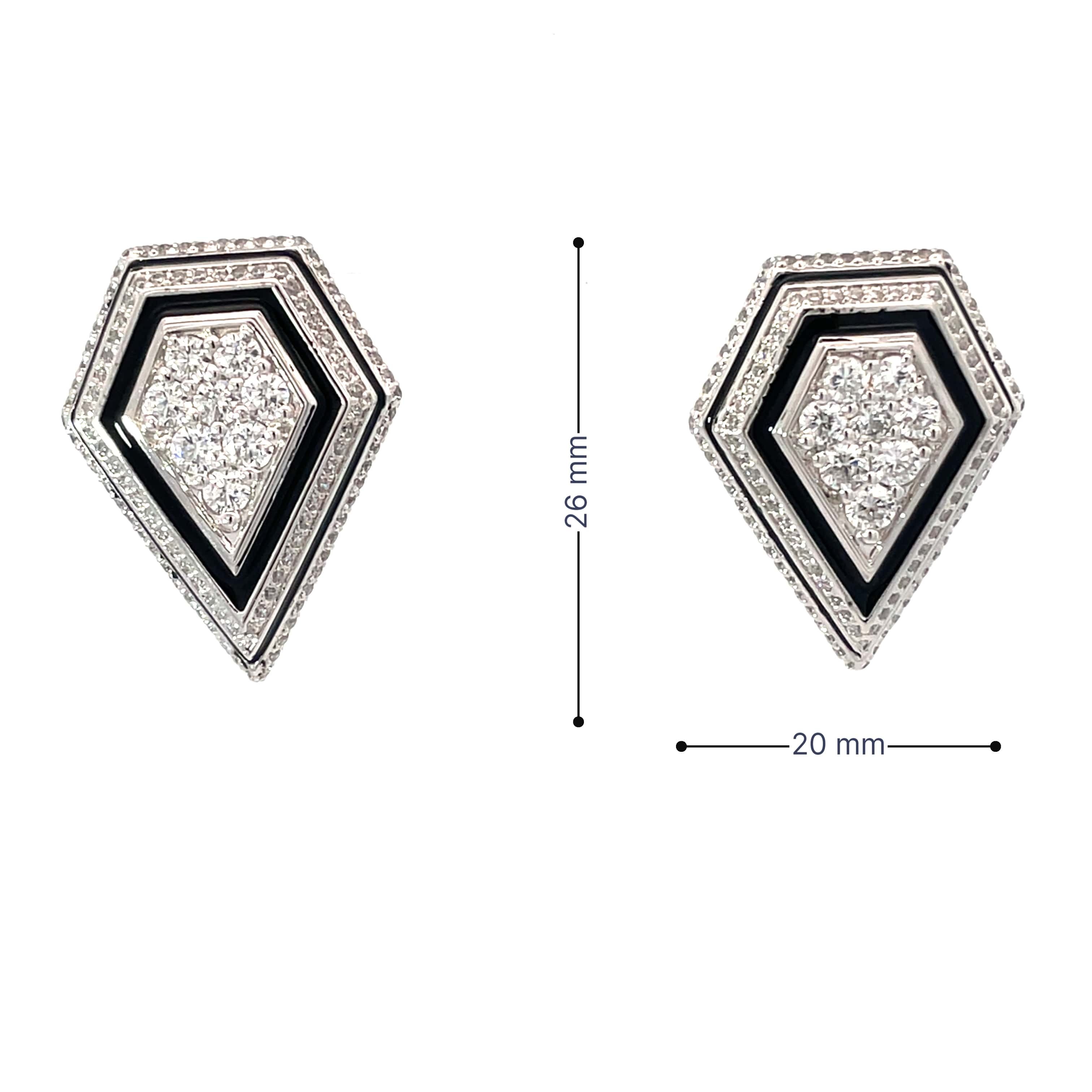BOLD AURA SILVER EARRINGS