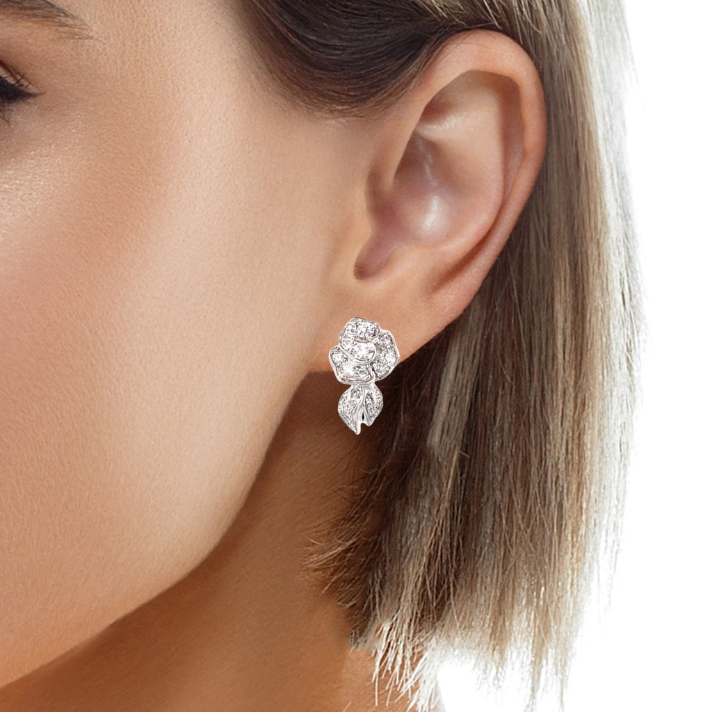 ROSE BLISS SILVER STUDS