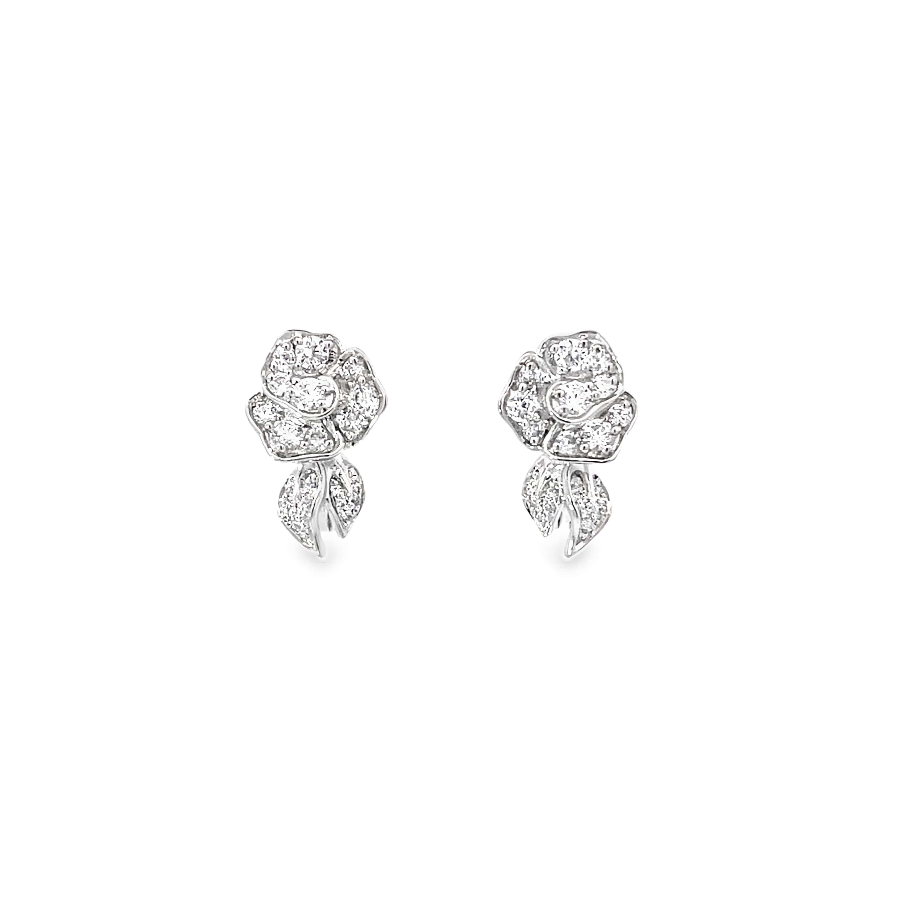 ROSE BLISS SILVER STUDS