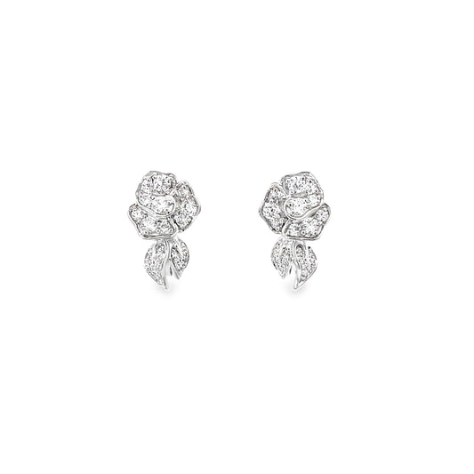ROSE BLISS SILVER STUDS