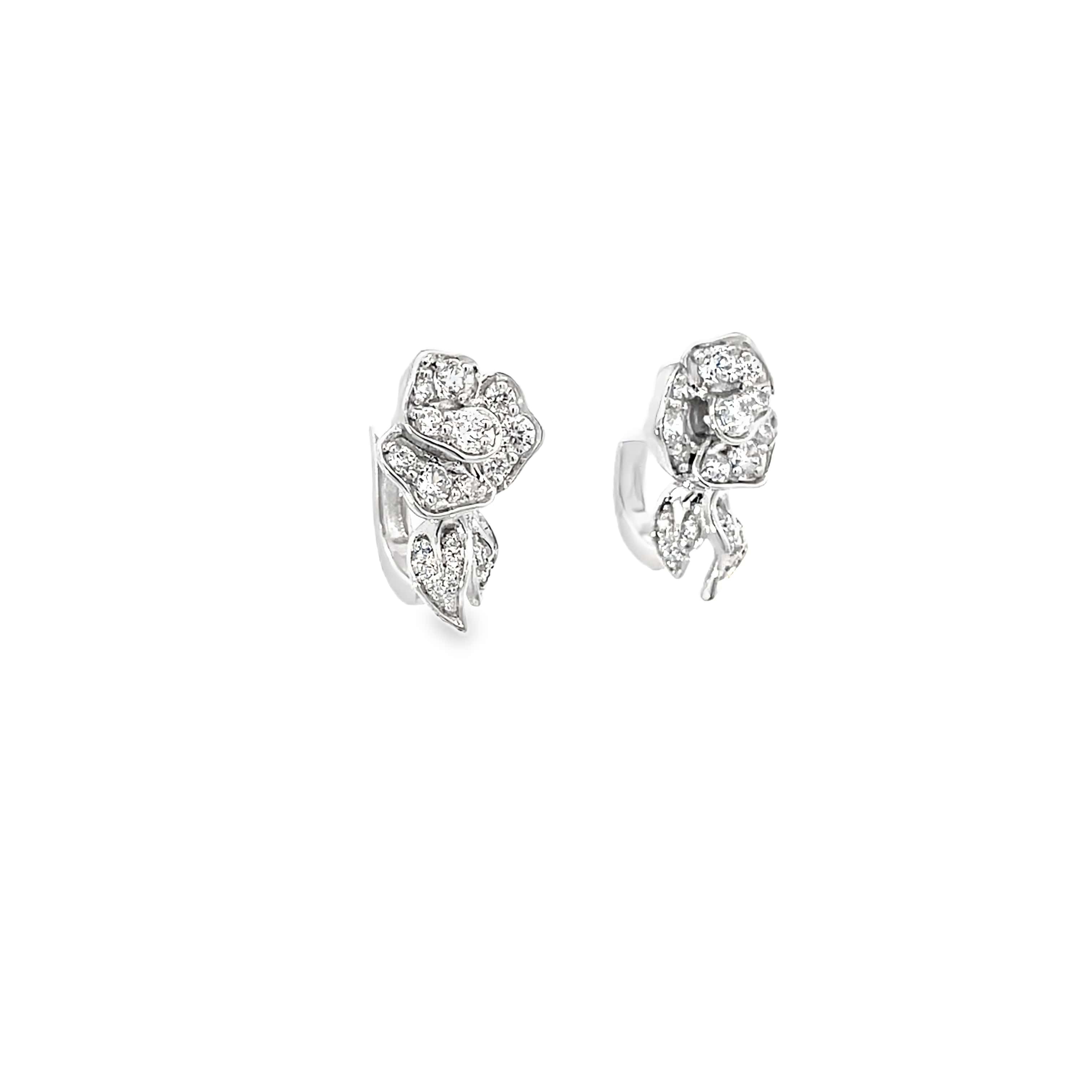 ROSE BLISS SILVER STUDS
