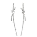 KNOT OF GRACE SILVER EARRINGS