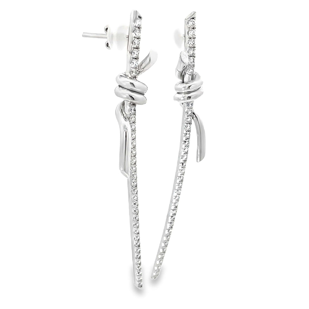 KNOT OF GRACE SILVER EARRINGS