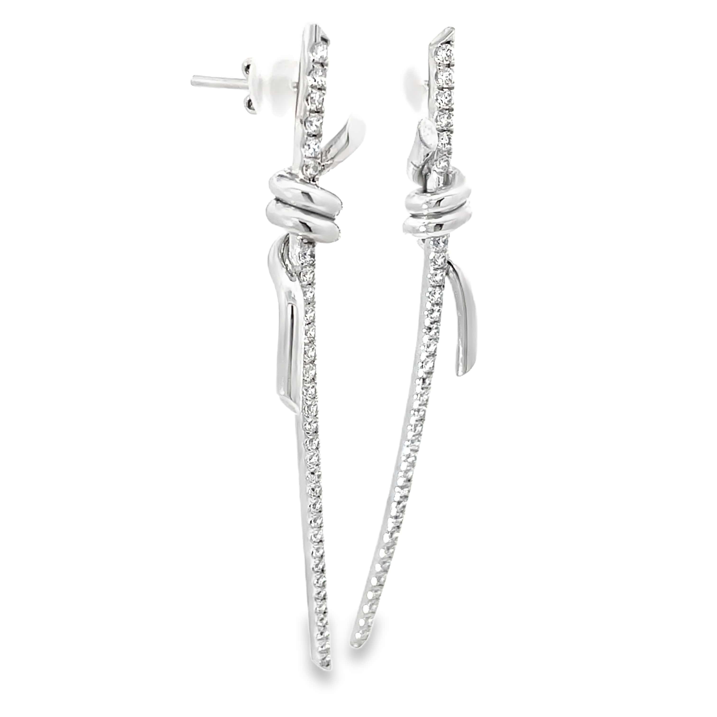 KNOT OF GRACE SILVER EARRINGS
