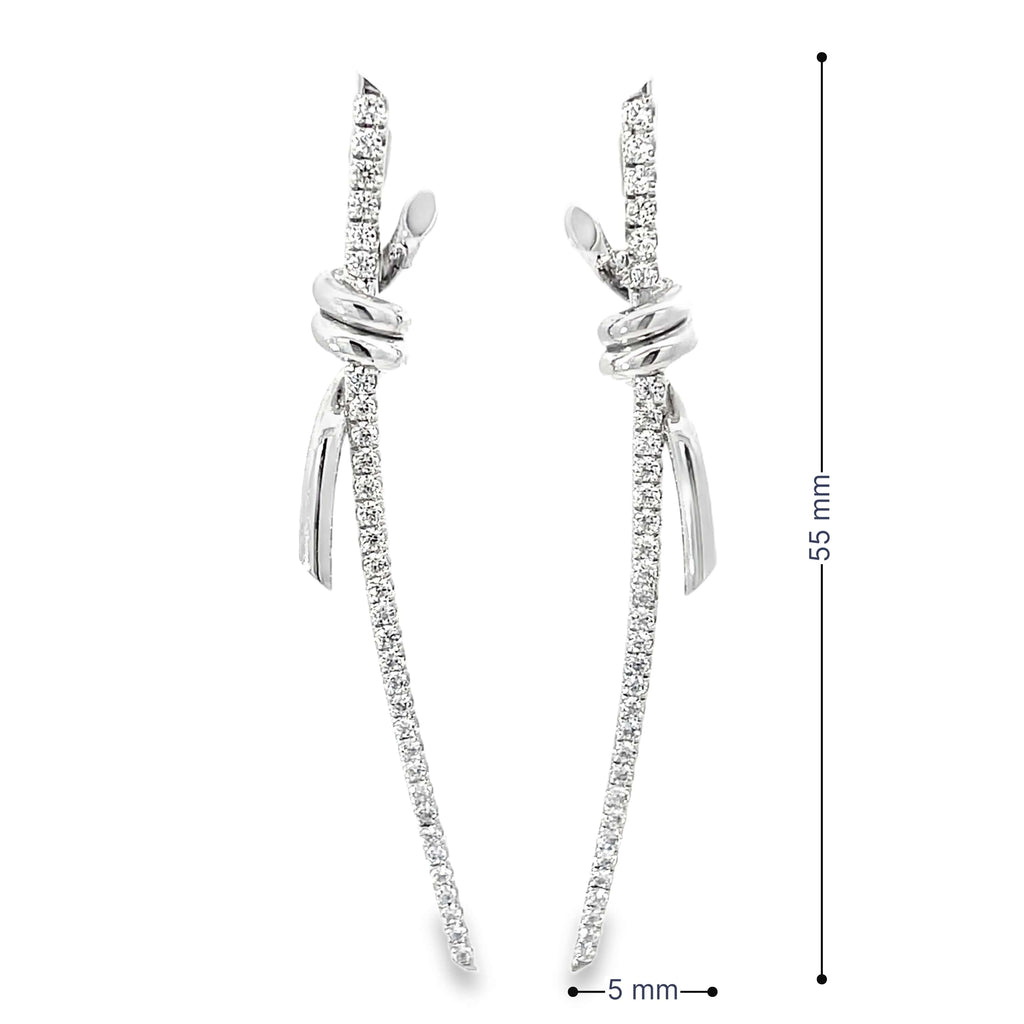 KNOT OF GRACE SILVER EARRINGS