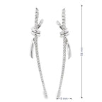 KNOT OF GRACE SILVER EARRINGS